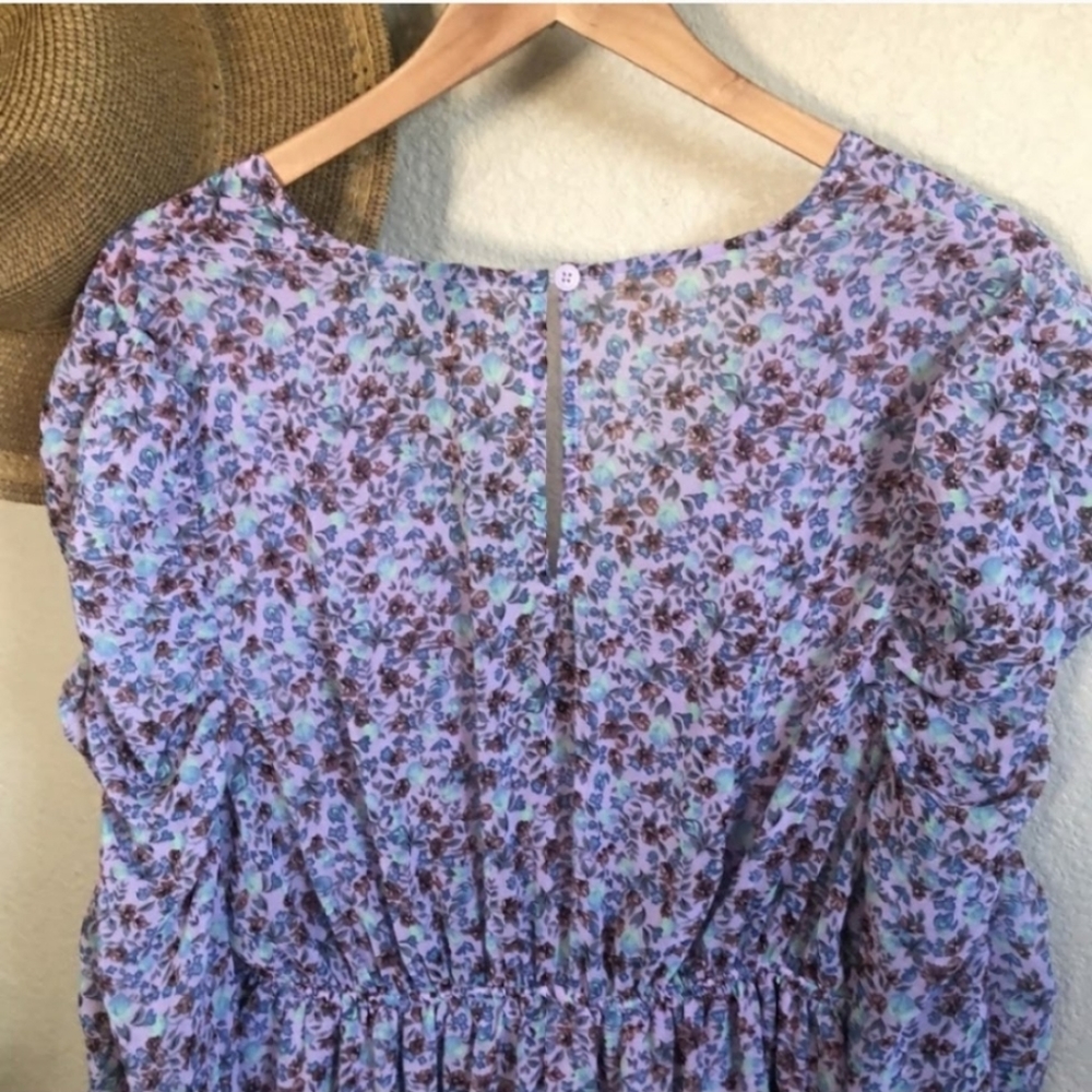 wild fable | Long Sleeve Floral Mini Dress - Picture 12 of 14
